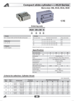 AIRTAC HLH CATALOG HLH SERIES: COMPACT SLIDE CYLINDERS